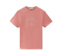 Woolrich - Light Garment Dyed T-shirt - Homme - Tops - Rose - Taille: XL