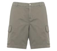 Woolrich - Short Cargo en Twill de Coton Teint en Pièce - Homme - Shorts - Vert - Taille: S