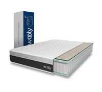 Wooly Level II Matelas 180x200 - Épaisseur 30 cm - Confort Hybride 14 Couches - Mi-Ferme - Ressorts Ensachés - Gel Actif - Laine Naturelle - Mousse à Mémoire - Couchage Indépendant - Fabrication UE