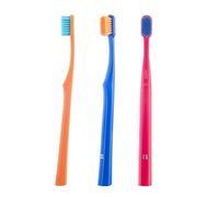 WOOM 6500 Brosse à dents ultra douce Mélange de 3 couleurs