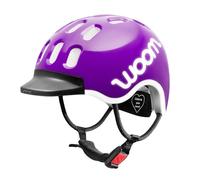 woom Casque Vélo Route Kids pour Filles et Garçons, Visière, 46-50 cm, Taille XS, Réglable, Antichoc, Lilas (Purple Haze)