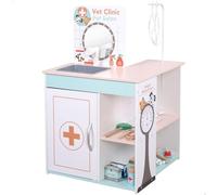 WOOMAX Centre vétérinaire, hôpital et Salon de Coiffure Canine Tout-en-Un, Jouets médicaux, Set Docteur, Animaux de Compagnie (85400)