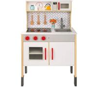 Woomax Wooden Kitchen With Light 59.5x30x94.5 Cm Marron 3 Years