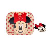WOOMAX Disney XXL Enfant 5 Grandes pi ces éducatifs nios Nias bébé Jouets en Bois 1 A Minnie 48701 sans Couleur Puzzle