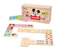 WOOMAX Domino Jeu de société en bois pour enfants 2 3 4 ans Mémoire éducative stimulation cognitive Domino Mickey