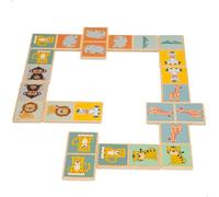 WOOMAX- Dominos en Bois pour Enfants, 47573, Zookabee