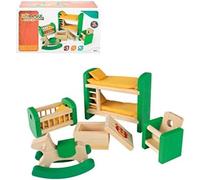 WOOMAX - Ensemble de Meubles Maison de poupée en Bois pour Chambre d'enfant (46470)