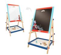WOOMAX Spidey 48757 Tableau à chevalet pour enfant 2 en 1 Jouets pour enfants Tableau à craie et tableau blanc tout-en-un Cadeaux pour garçons et filles