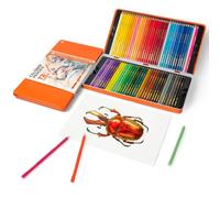 Woomer 72 Crayons de Couleur à l'Huile, Mine Douce 3,8 mm, Résistants à la Lumière
