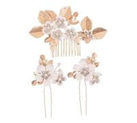 WOONEKY 1 ensemble Accessoires de Mariage Peigne et Épingles à Cheveux Vintage avec Fleurs Décoration pour et Occasions Spéciales