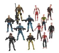 WOONEKY 1 Ensemble Figurines de Soldats de Modèles Zombies et Mercenaires Zombies de Mercenaires de Éducatif pour Développer Imagination Créativité
