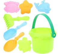 WOONEKY 1 Ensemble Jouets de Plage Portables pour Garçon Fille Kit Créatif pour Jouer Sable Comprenant Seau et Pelle pour Imagination Compétences Manuelles des Tout Petits