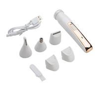 WOONEKY 1 ensemble Kit Épilateur Électrique Rechargeable Tondeuse Durable pour Visage Jambes et Zones Sensibles Épilation Facile et Sûre avec Têtes de Coupe Variées Pratique pour Voyages