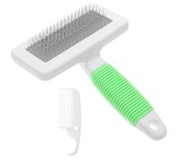 WOONEKY 1 ensemble Peigne Démêlant pour Animaux de Compagnie Brosse Confortable pour Chiens et pour Poils Noeuds et Épilation Poignée Antidérapante Utilisation Pratique et Polyvalente