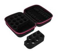 WOONEKY 1 Étui Portable À 15 Compartiments Pochette De Rangement De Voyage Multi-grilles Anti-poussière pour