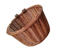 WOONEKY 1 pièce Panier de Vélo Imitation Rotin Imperméable pour Garçon Fille Panier Alimentaire Osier Marron Foncé