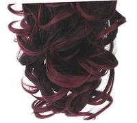 WOONEKY 1 pièce Pince à Cheveux pour Queue de Cheval Bouclée Extension de Postiche avec Clip et Pince Couleur Facile à Installer pour Look Naturel et Confortable