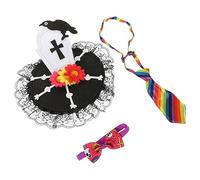 WOONEKY 1 Set Hair Coie Pet Pet Pet Pet Collar Décor Décoratif Collier De Cloche Colliers Mignons pour Chat Collier De Chien Cat Bowtie Collier Halloween Colliers De Chaton Halloween