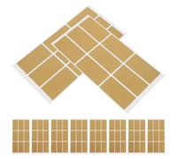 WOONEKY 10 feuilles Autocollants à Gratter Dorés Adhésifs DIY Pour Jeux Loterie Fêtes Anniversaires