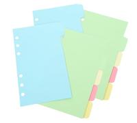 WOONEKY 10 feuilles Intercalaires Colorées pour Classeur Onglets Écrits Séparation Claire des Documents et Pages Organisateur Polyvalent pour Bureau et