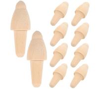 WOONEKY 10 pièces Accessoires de Toupie Bois de Rechange pour Gyroscope Garçon Fille Jeu DIY Traditionnel Sûr pour École et Extérieur