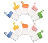 WOONEKY 10 Pièces Bug Observation Containers for Transparent Plastic Flip Lid Jars with Hanging Loop Portable Science Nature Exploration Tool for Specimen Collection and Outdoor Adventures