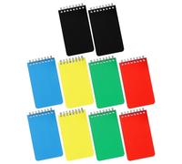 WOONEKY 10 Pièces Cahiers Spirales Mini Lignés Carnets de Poche Colorés pour École Bureau Voyage Bloc-notes Portable Compact pour Prise de Notes Organisée