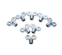 WOONEKY 10 pièces Clé de Purge Radiateur de Zinc Épais Lot de Outil Plomberie pour Purgeur Chauffage Central Carrée Durable et Pratique