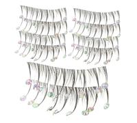 WOONEKY 10 pièces Faux Cils avec Naturel Confortables pour Débutantes Usage et