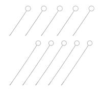 WOONEKY 10 pièces Lot de Crochets Boucle Acier Inoxydable avec Loquet Aiguilles Longues et Courtes pour Retournement de Boucle Outil Crochet Pratique pour Sangles Tubes Tissu et Couture