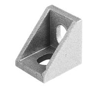 WOONEKY 10 pièces Lot de Équerres Aluminium Renforcées Supports Angle Droits pour Profilés Industriels Accessoires Durables et Stables pour Assemblage Extrusion