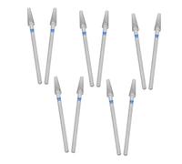 WOONEKY 10 Pièces Nail Polishing Bits Set Cuticle Remover Grinder Tips For Nail Tech Supplies Premanicure Preparation Independent Packaging
