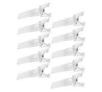 WOONEKY 10 Pièces Pinces à Racines Volumisantes Blanches Outil de Coiffage Sans Marque pour Racines Flottantes Accessoires Précis pour Volume Naturel et Fluffy Au Quotidien