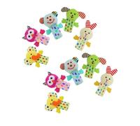 WOONEKY 10 pièces Set de Marionnettes à Doigts Animaux Peluche pour Garçon Fille Éducatif pour Raconter des Histoires Adapté Aux Tout-Petits et Maternelle