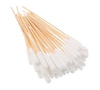 WOONEKY 100 Pièces Coton-tiges pour Animaux Tête Large Coton Doux Manche Nettoyage Oreilles Chats Chiens Prévention Infections Soin Quotidien