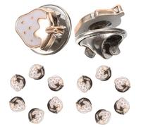 WOONEKY 100 Pièces Lot de Épingles Sûreté Invisibles pour Vêtements Boutons Pressions Discrets pour Femmes Broches Anti-exposition Élégantes pour Chemises Pulls et Blouses Fixation