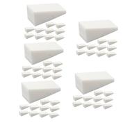 WOONEKY 100 Pièces Ongle Éponge Éponges à Ongles Bricolage Éponge Dégradée Pour L'artisanat Des Ongles Éponge Dégradée Pour Nail Art Mini-outils Stylo Éponge à Ongles Eponge Blanche