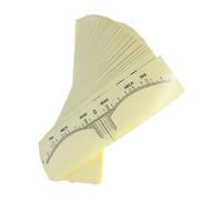 WOONEKY 100 Pièces Stickers Règle à Sourcils Jetables Microblading Autocollants Flexibles Mesure Précision Maquillage Sourcils Outil De Contour Et Équilibre Visage