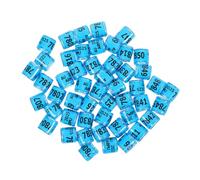 WOONEKY 100pièces Bagues Identification pour Pigeons à Clipser Bleu Ciel Lot de Standard pour Oiseaux