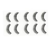 WOONEKY 10paires Faux Cils Naturels Cils Artificiels Soirée Cosmétiques Yeux Maquillage Regard Agrandir Quotidien Simple Confort Légèreté Mariage Famille Photo