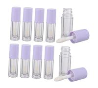 WOONEKY 10pièces Tubes De Lip Gloss Transparent Avec Pinceau Bouteilles Portables Pour Huile à Lèvres Et Blush Pour Voyage Et Créations Personnalisées
