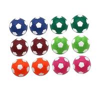 WOONEKY 12 pièces Ballons de Football de Table Colorés Mini Ballons de Remplacement pour Jeu de Football de Table Garçon Fille Plastique Lot