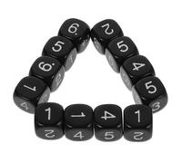 WOONEKY 12 pièces Dés Colorés Chiffres pour Exercices Mathématiques Éducatif Développement des Compétences Pratique Calcul Classe et Maison