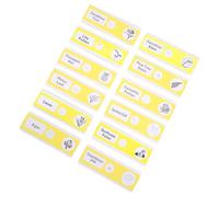 WOONEKY 12 pièces Lames Microscope Préparées Plastique avec Spécimens Végétaux pour Éducation Biologie Garçon Fille et Collégiens