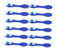 WOONEKY 12 pièces Lot Brosses à Dents Souples Manche Court avec Protection Doigt Brosse à Dents Sécurisée pour Prisonniers et Centres Psychiatriques Compacte pour Usage Milieux Sécurisés