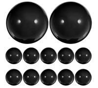 WOONEKY 12 Pièces Lot de Boutons de Tiroir Ronds Noir Poignées Décoratives Clown Nez pour Meubles de Cuisine et Salle de Bain Quincaillerie Robuste pour Armoires et Placards