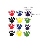 WOONEKY 12 pièces Lot de Gommes Magnétiques EVA Réutilisables Gomme Patte de Chat Légère pour Tableau Blanc Effaçable Coloré Couleurs Nettoyant Pratique pour Tableau