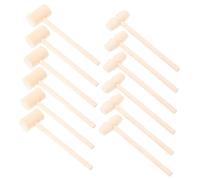 WOONEKY 12 pièces Mini Marteaux Bois pour Garçon Fille Jouets Éducatifs et Mallets Bois Naturel pour Jeux de Construction Garçon Fille Entraînement Manuel