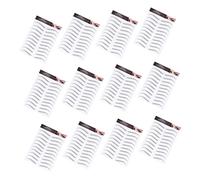 WOONEKY 12feuilles Autocollants De Sourcils Étanches Transferts De Tatouage Pour Sourcils Pack De Design Pratique Et Facile à Appliquer Temporaires Pour Maquillage Féminin
