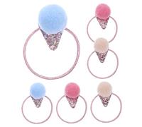 WOONEKY 12pièces à Cheveux Avec Pompons Furry Et Sequins Accessoires Élégants Pour Et Pour Cheveux Tout-petits Et